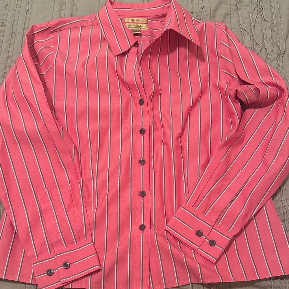 Pink Striped Women's Blouse